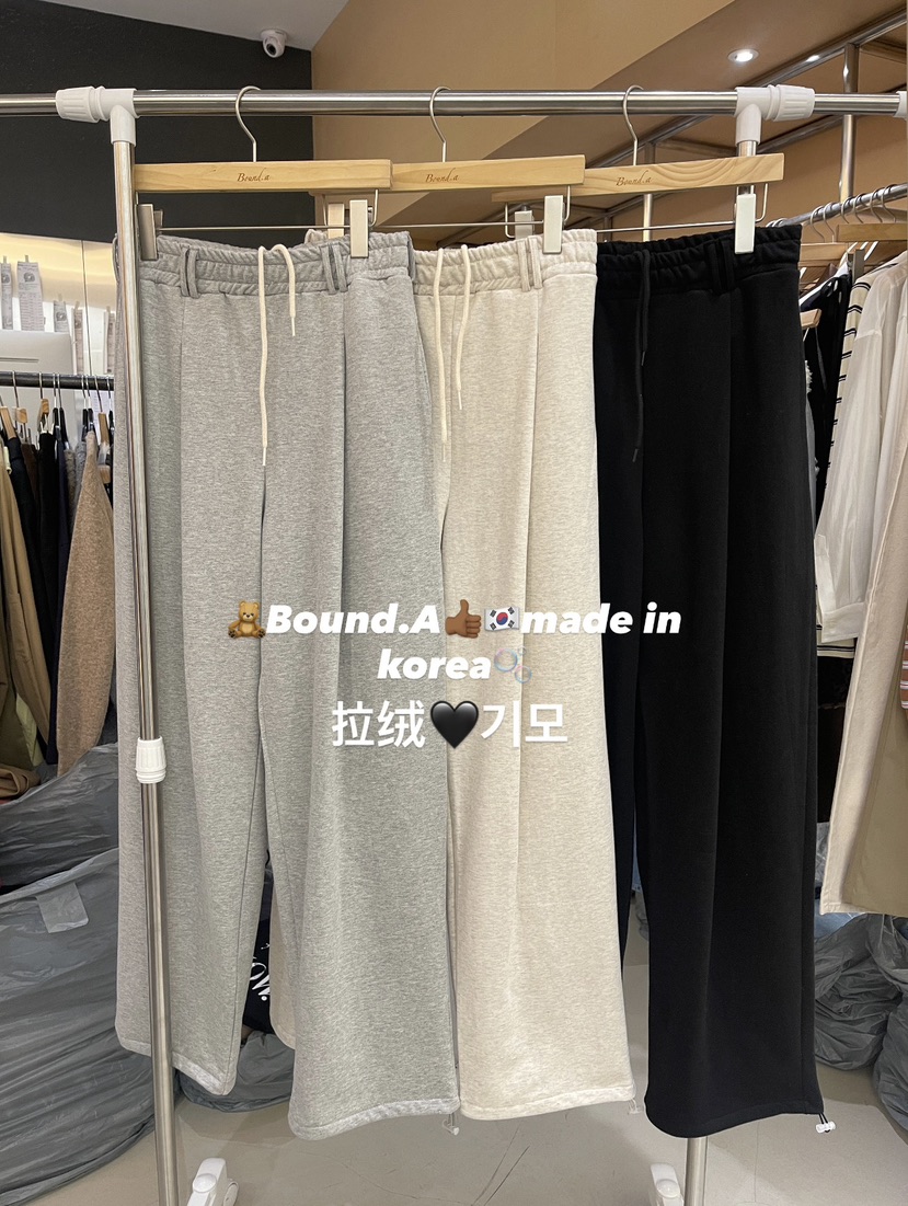 BOUND.A東大門㊣實拍女裝新品25秋冬休閑推薦真品人氣休閑褲BOUND.A休閑褲