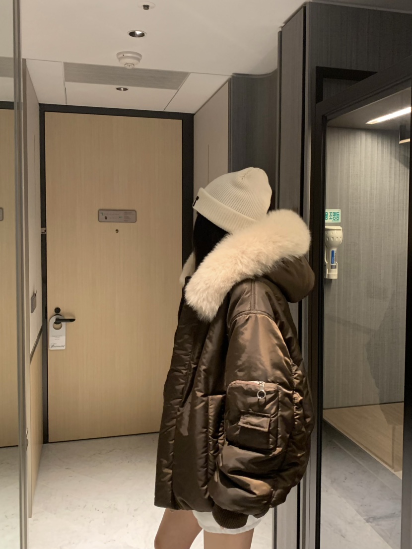 VIRKIN韓國直郵㊣女士新款時尚真品休閑人氣熱賣推薦短款棉服VIRKIN短款棉服