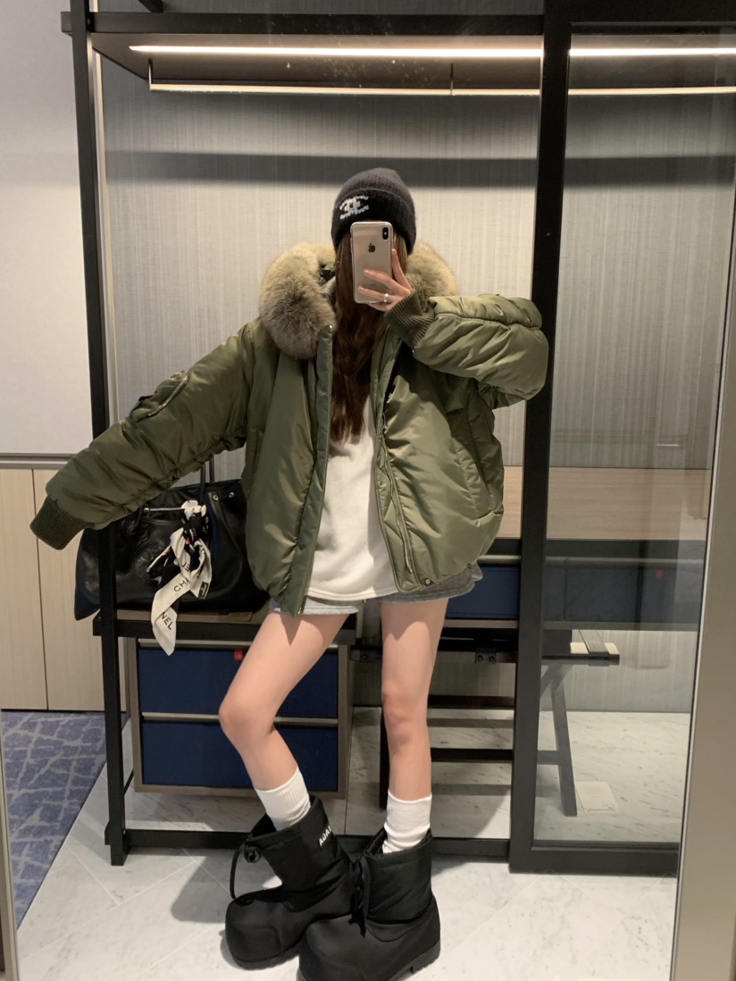 VIRKIN韓國直郵㊣女士新款時尚真品休閑人氣熱賣推薦短款棉服VIRKIN短款棉服圖色2