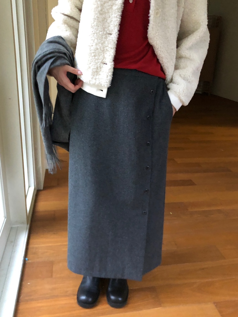 THE EYL東大門㊣實拍女士新品25秋冬真品推薦熱賣休閑長裙THE EYL長裙