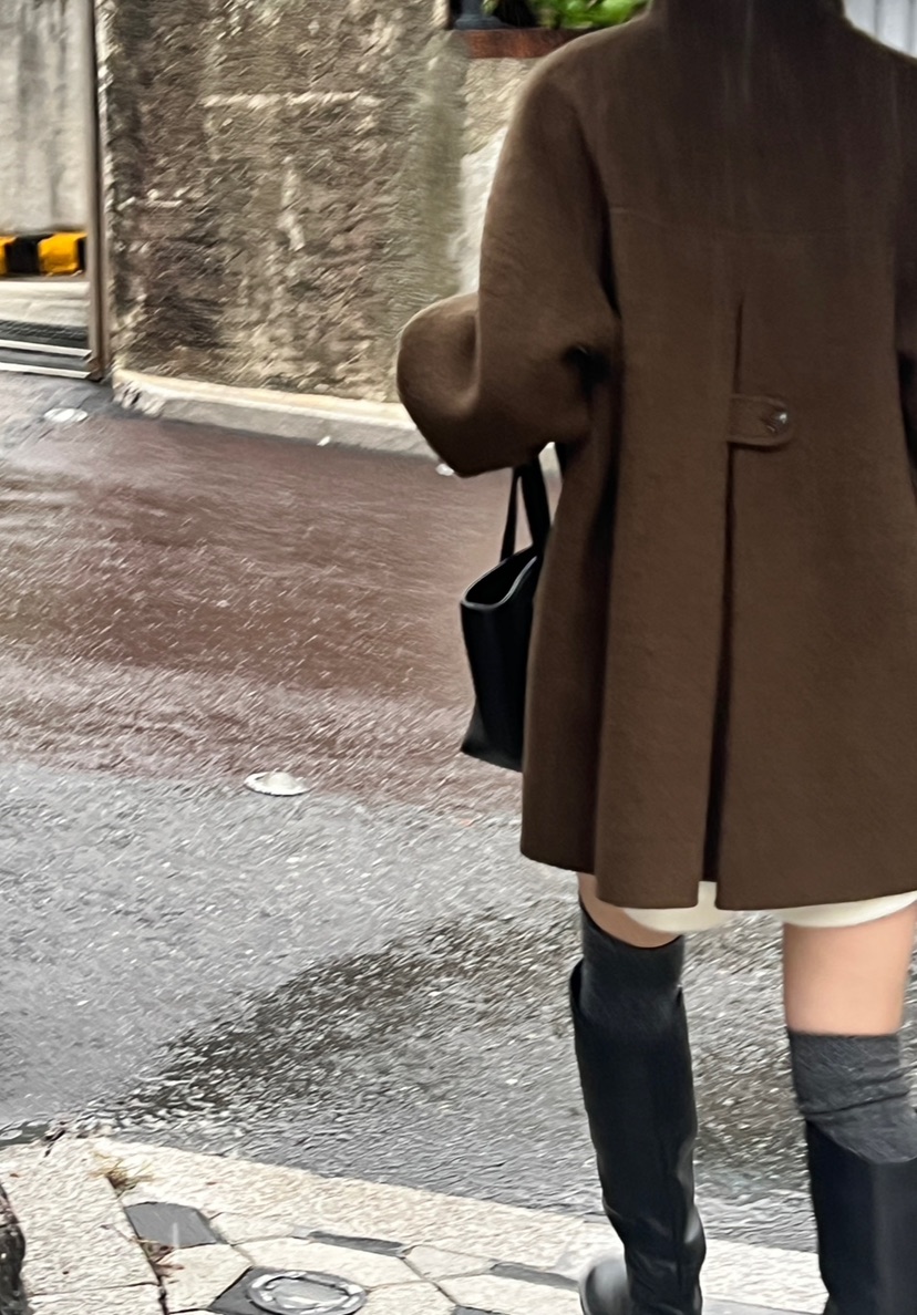 THE EYL東大門㊣實拍女士新款職業推薦人氣25秋冬中長款大衣THE EYL中長款大衣
