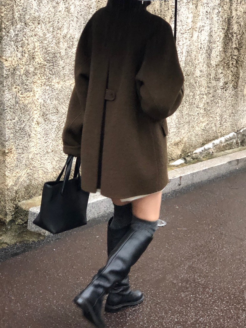 THE EYL東大門㊣實拍女士新款職業推薦人氣25秋冬中長款大衣THE EYL中長款大衣