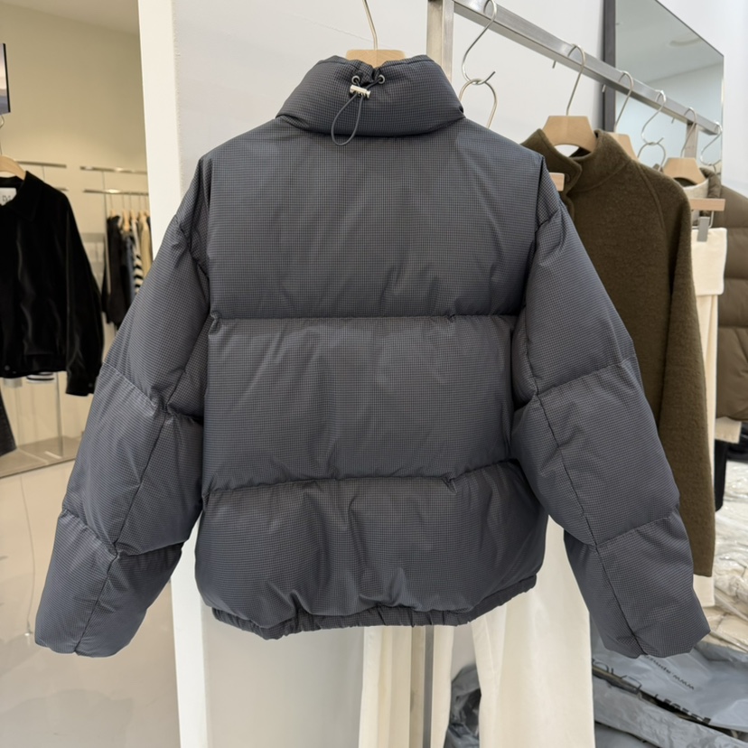 THE EYL東大門㊣代購女士新品職業時尚推薦短款羽絨服格紋THE EYL短款羽絨服