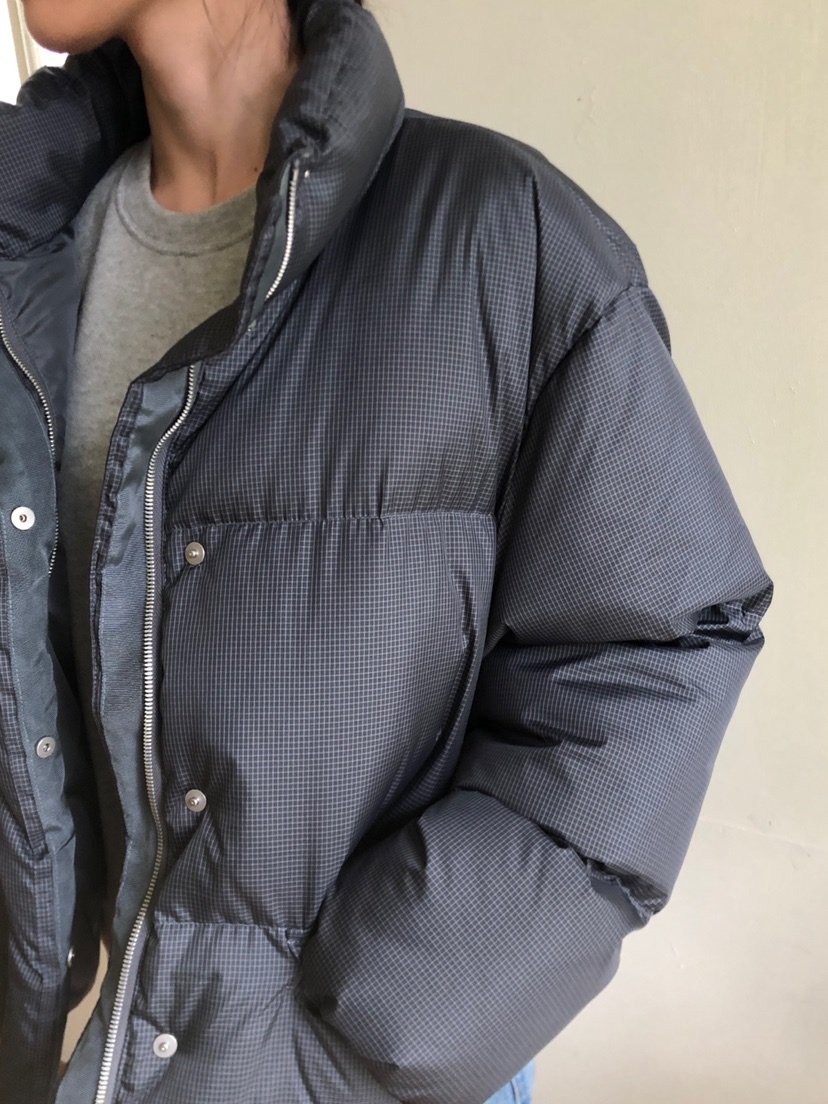 THE EYL東大門㊣代購女士新品職業時尚推薦短款羽絨服格紋THE EYL短款羽絨服