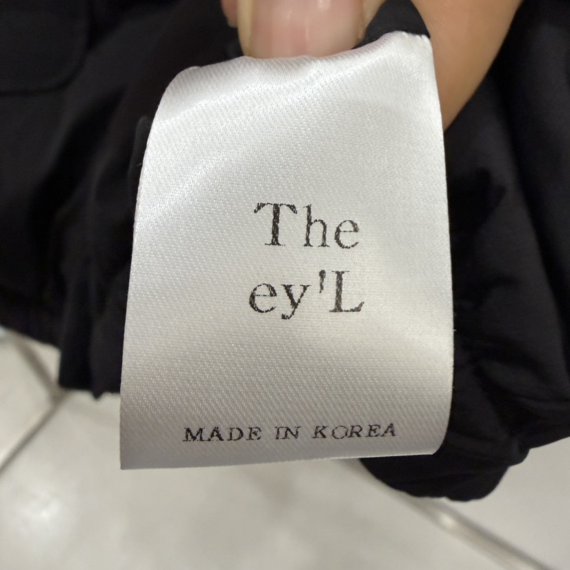 THE EYL東大門㊣代購女士新品職業時尚推薦短款羽絨服格紋THE EYL短款羽絨服