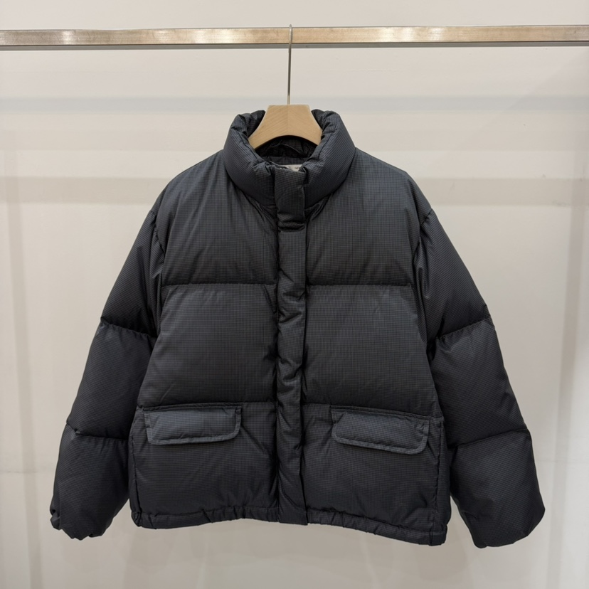 THE EYL東大門㊣代購女士新品職業時尚推薦短款羽絨服格紋THE EYL短款羽絨服圖色1