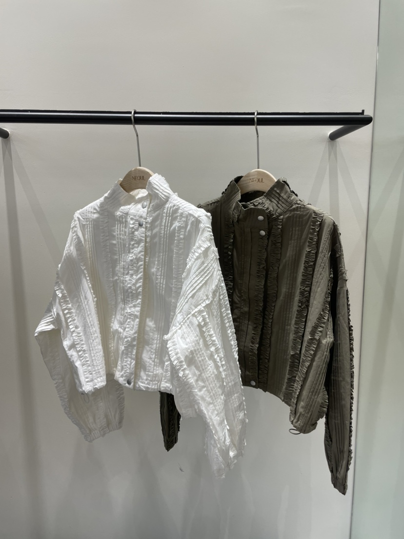 NEOUL韓國直郵㊣女裝新品職業熱賣時尚25秋冬推薦真品人氣夾克NEOUL/ahin雙領標簽夾克