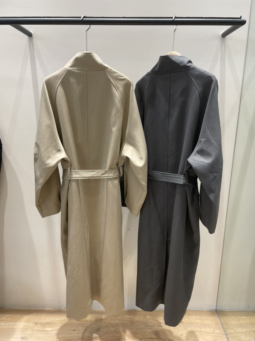NEOUL東大門㊣直郵女裝新品真品熱賣25秋冬時尚長款風衣含腰帶NEOUL/ahin雙領標簽長款風衣