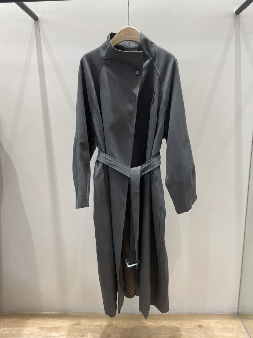 NEOUL東大門㊣直郵女裝新品真品熱賣25秋冬時尚長款風衣含腰帶NEOUL/ahin雙領標簽長款風衣圖色2