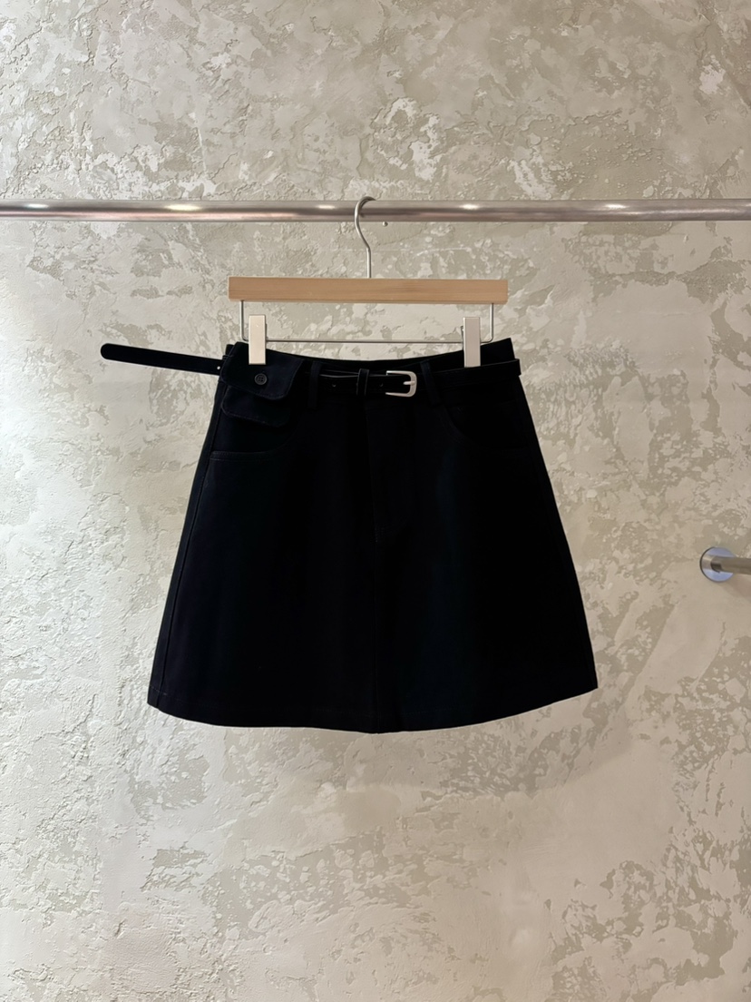PIN-UP東大門㊣直郵女士新品25秋冬熱賣推薦裙褲不含腰帶口袋PIN-UP裙褲圖色2