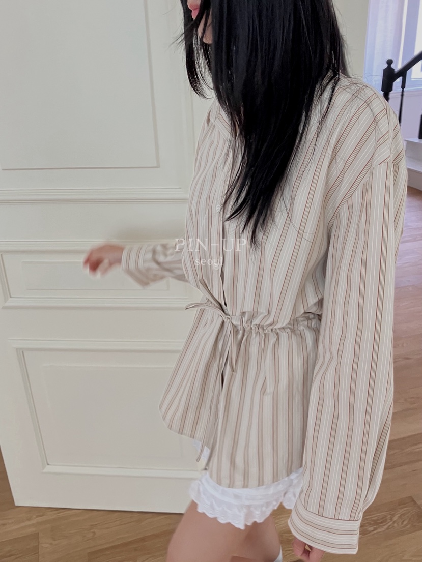 PIN-UP韓國直郵㊣女士新品推薦職業真品休閑時尚襯衫蕾絲衫PIN-UP襯衫/蕾絲衫