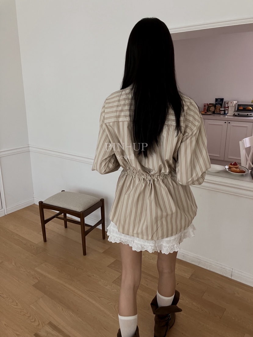 PIN-UP韓國直郵㊣女士新品推薦職業真品休閑時尚襯衫蕾絲衫PIN-UP襯衫/蕾絲衫