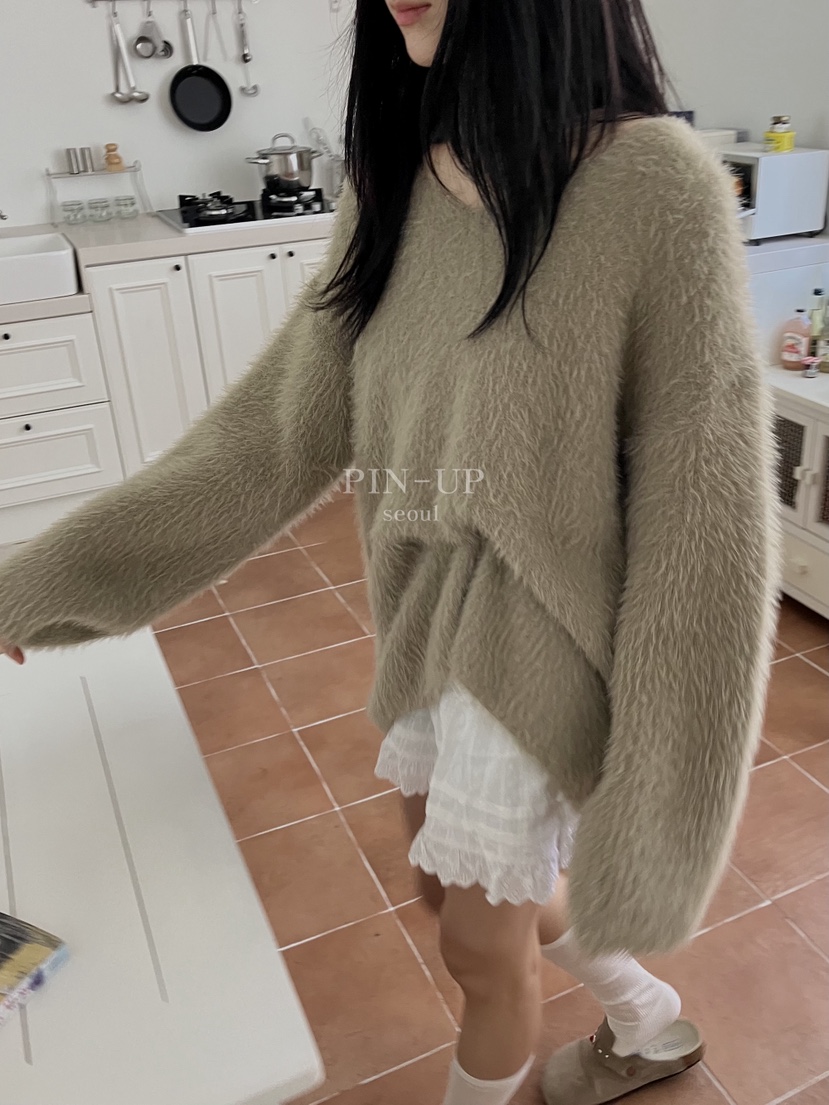 PIN-UP東大門㊣實拍女裝新品推薦職業25秋冬人氣真品針織衫PIN-UP針織衫