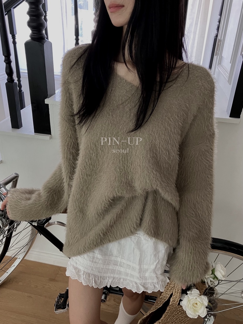 PIN-UP東大門㊣實拍女裝新品推薦職業25秋冬人氣真品針織衫PIN-UP針織衫