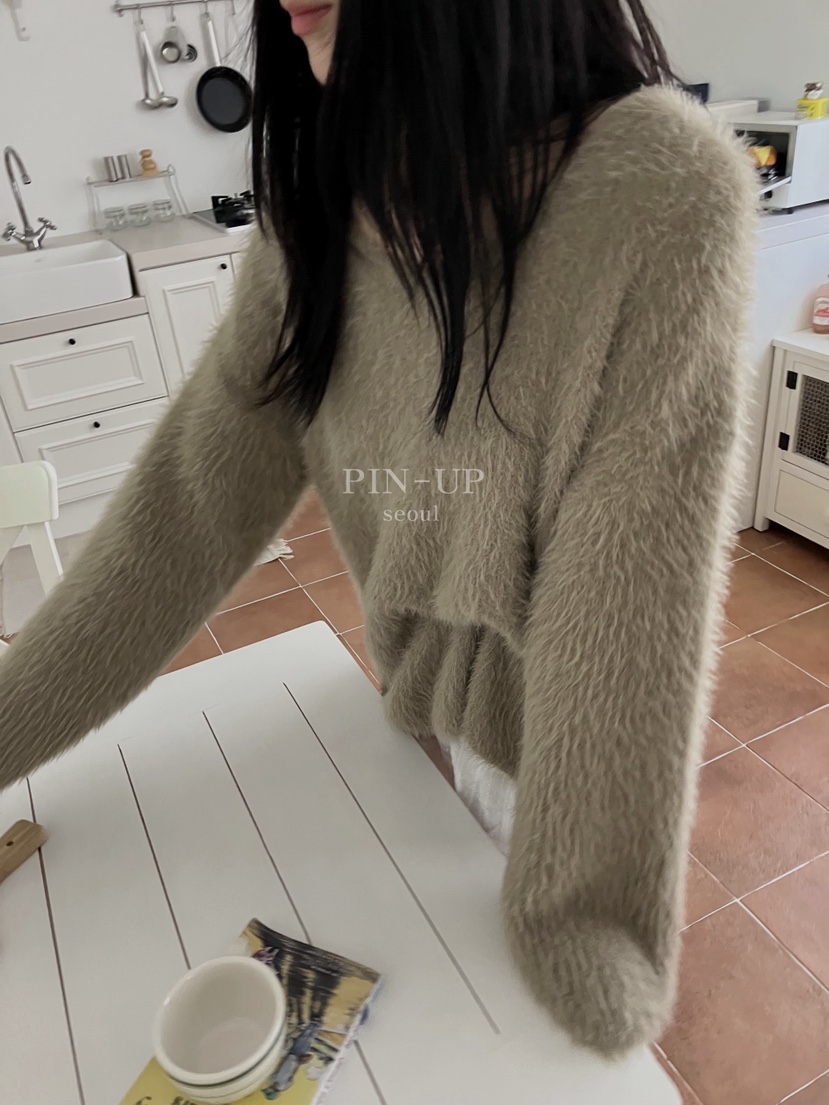 PIN-UP東大門㊣實拍女裝新品推薦職業25秋冬人氣真品針織衫PIN-UP針織衫