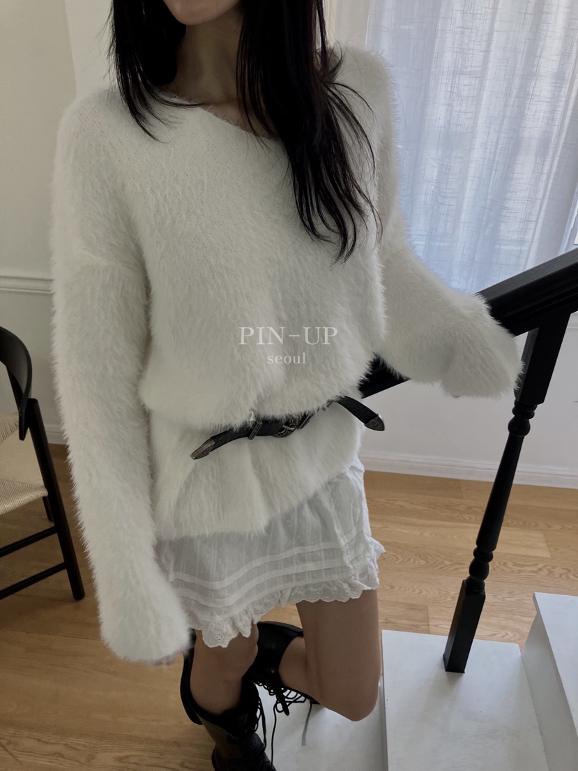 PIN-UP東大門㊣實拍女裝新品推薦職業25秋冬人氣真品針織衫PIN-UP針織衫