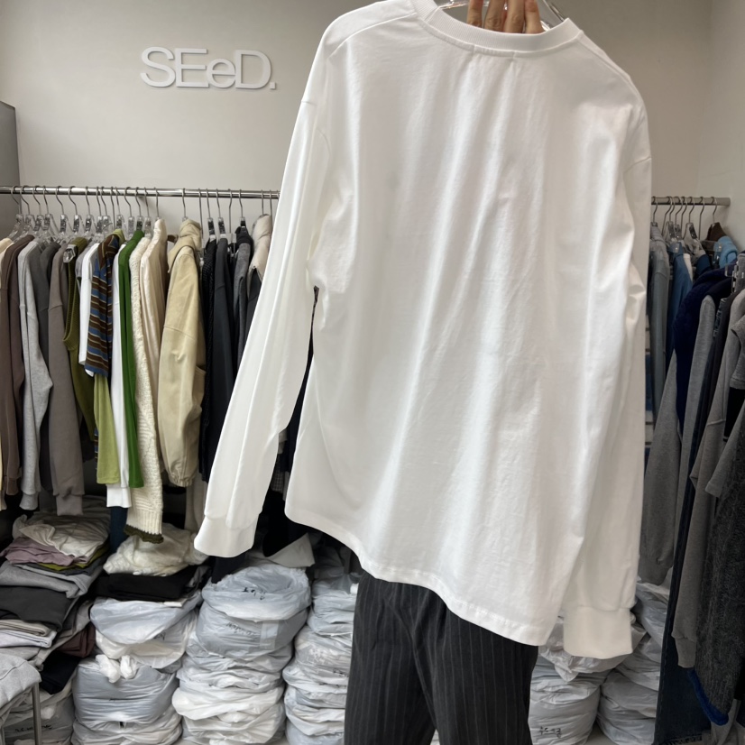 LEESEED-A東大門㊣代購女裝新款時尚熱賣人氣25秋冬長袖T恤SEeD/LEESEED長袖T恤