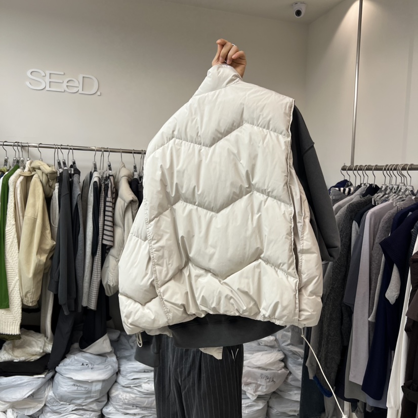 LEESEED-A韓國代購㊣女士新款時尚熱賣休閑馬甲不含內搭鴨絨SEeD/LEESEED馬甲