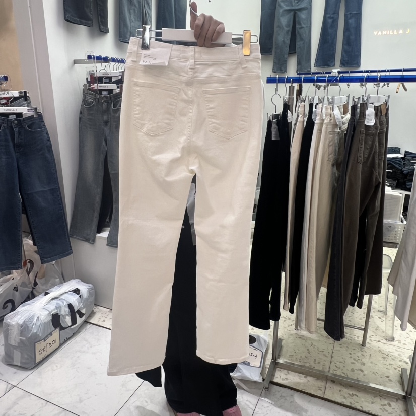 VANILLA J韓國直郵㊣女士新款職業25秋冬熱賣真品推薦牛仔褲VANILLA J牛仔褲