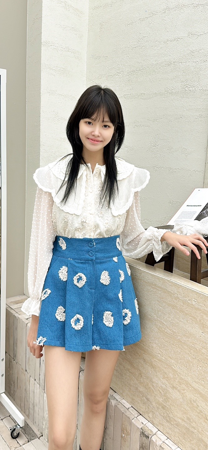 YARD韓國直郵㊣女士新品25秋冬推薦真品人氣襯衫蕾絲衫刺繡YARD襯衫/蕾絲衫