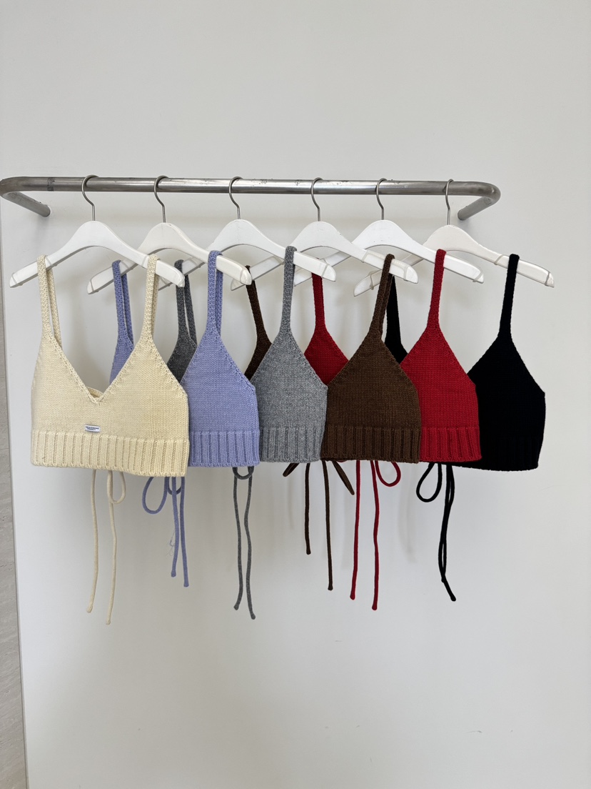 SOMETHING-L/FANCY東大門㊣代購女裝新品休閑25秋冬吊帶背心SOMETHING-L/FANCY吊帶/背心