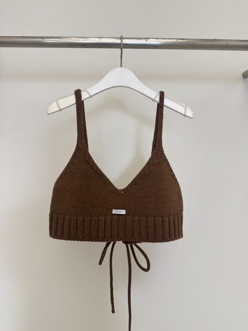 SOMETHING-L/FANCY東大門㊣代購女裝新品休閑25秋冬吊帶背心SOMETHING-L/FANCY吊帶/背心圖色4