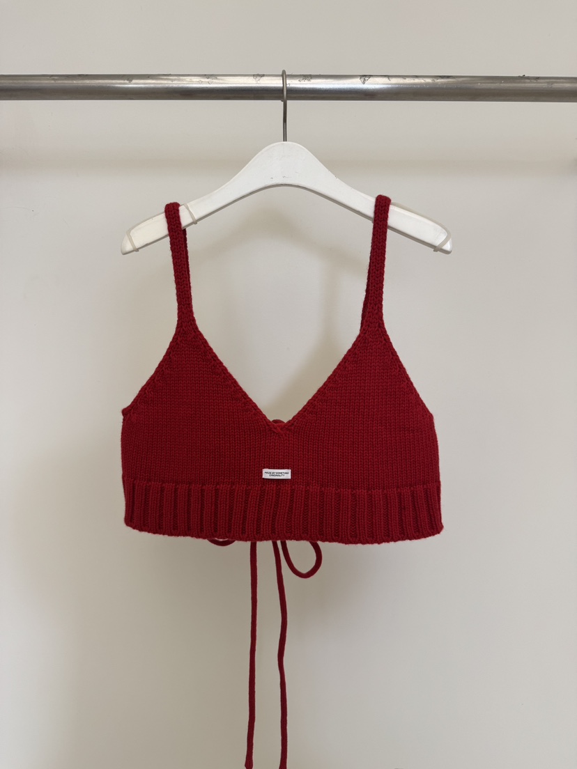 SOMETHING-L/FANCY東大門㊣代購女裝新品休閑25秋冬吊帶背心SOMETHING-L/FANCY吊帶/背心圖色5