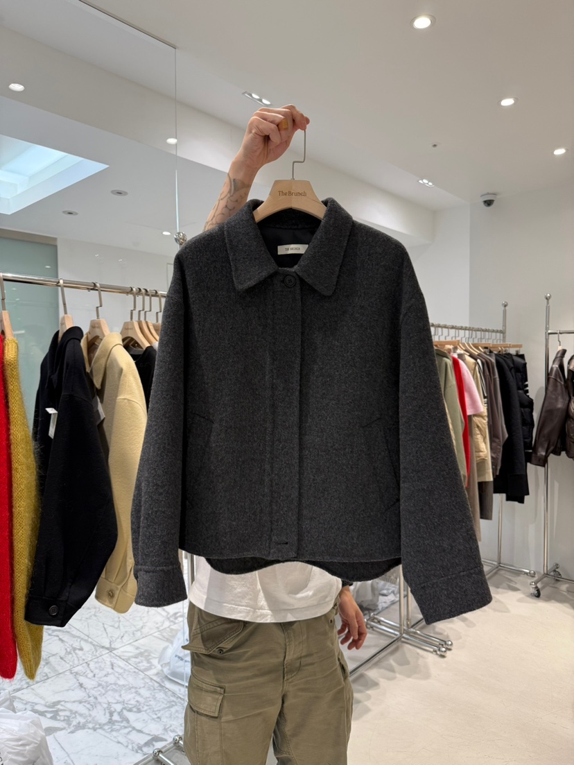 THE BRUNCH東大門㊣實拍女士新款休閑25秋冬人氣職業時尚夾克THE BRUNCH夾克圖色2墨