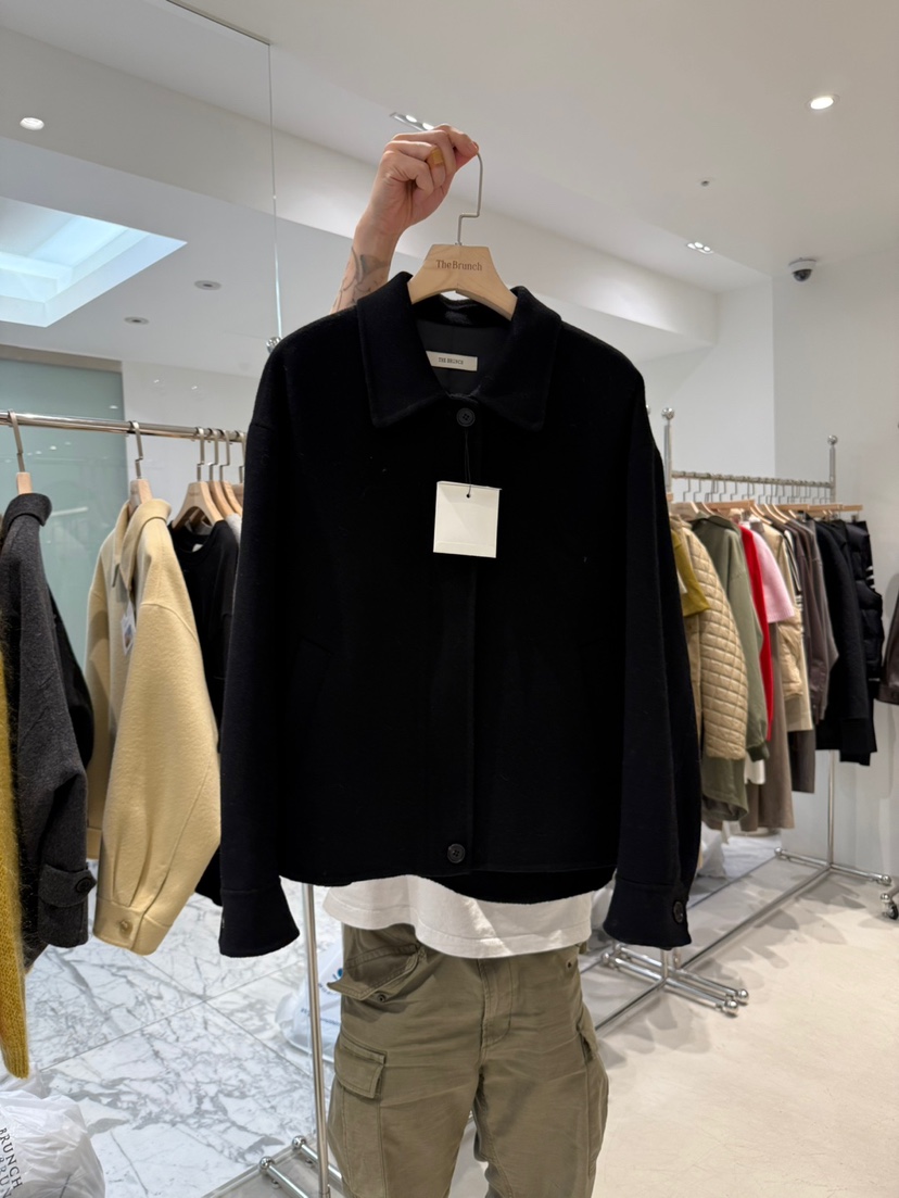 THE BRUNCH東大門㊣實拍女士新款休閑25秋冬人氣職業時尚夾克THE BRUNCH夾克圖色3黑