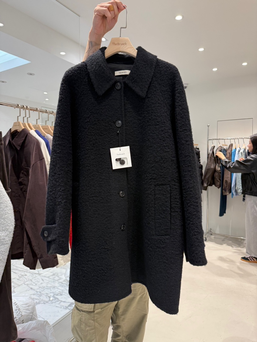 THE BRUNCH東大門㊣直郵女裝新款真品休閑推薦中長款大衣手工THE BRUNCH中長款大衣圖色3