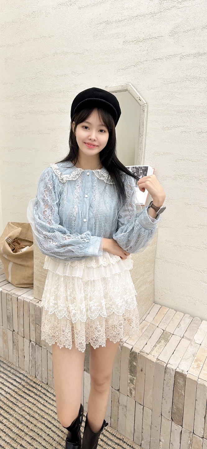 YARD韓國代購㊣女裝新款職業人氣熱賣休閑真品襯衫蕾絲衫蕾絲YARD襯衫/蕾絲衫
