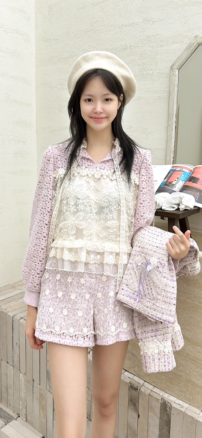 YARD東大門㊣直郵女士新款真品熱賣休閑職業襯衫蕾絲衫刺繡YARD襯衫/蕾絲衫