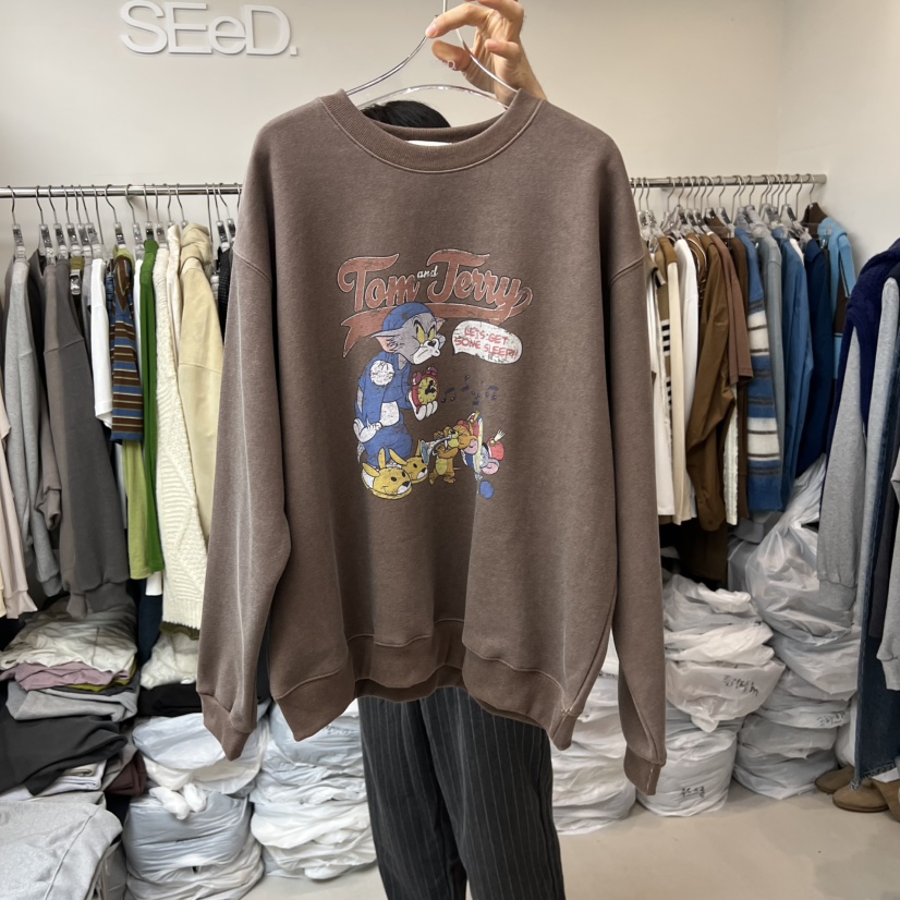 LEESEED-A東大門㊣實拍女士新品推薦時尚職業人氣衛衣加絨SEeD/LEESEED衛衣圖色1