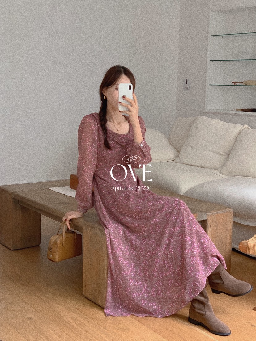 OVE東大門㊣代購女裝新款職業真品熱賣時尚人氣推薦休閑連衣裙OVE連衣裙