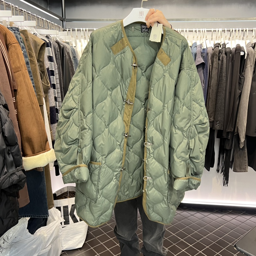 OUS/INCH-L東大門㊣實拍女裝新品休閑職業長款羽絨服鴨絨OUS/INCH長款羽絨服圖色1