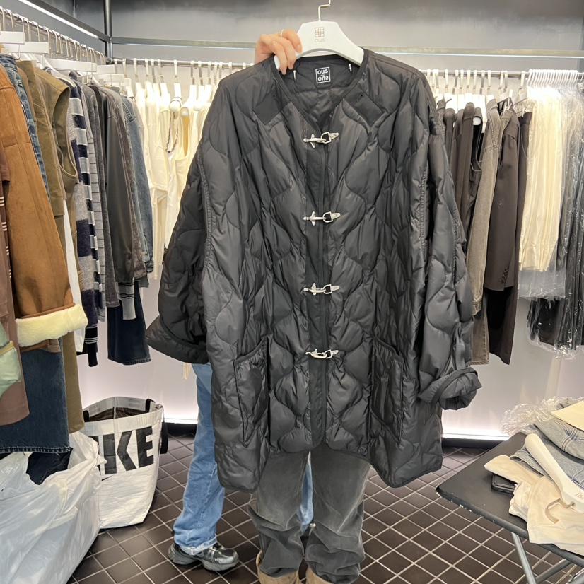 OUS/INCH-L東大門㊣實拍女裝新品休閑職業長款羽絨服鴨絨OUS/INCH長款羽絨服圖色2