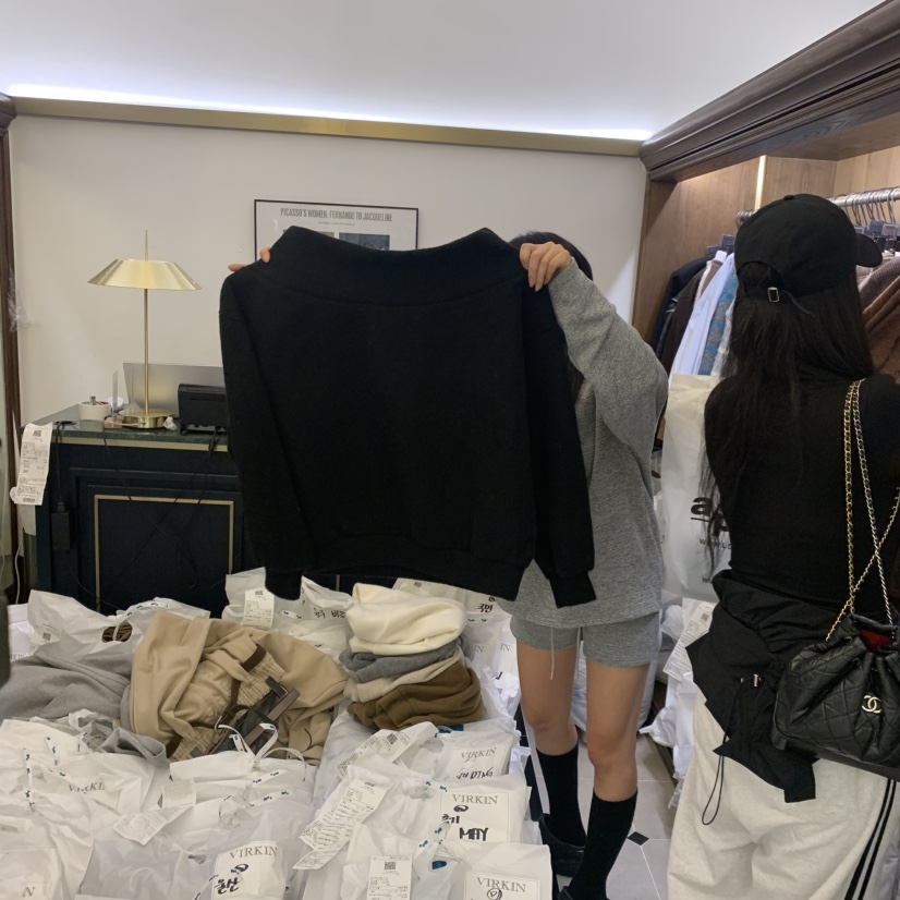 VIRKIN東大門㊣直郵女士新品推薦25秋冬休閑人氣時尚真品衛衣VIRKIN衛衣圖色5