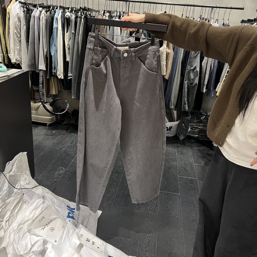 TUG東大門㊣實拍女裝新品職業真品時尚人氣推薦25秋冬牛仔褲棉質TUG牛仔褲圖色2