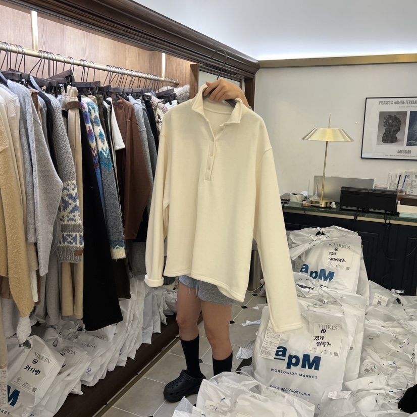 VIRKIN韓國代購㊣女裝新品推薦職業真品25秋冬熱賣人氣衛衣VIRKIN衛衣圖色1