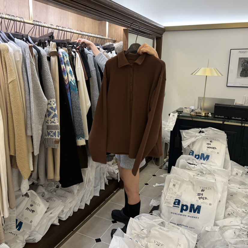 VIRKIN韓國代購㊣女裝新品推薦職業真品25秋冬熱賣人氣衛衣VIRKIN衛衣圖色2