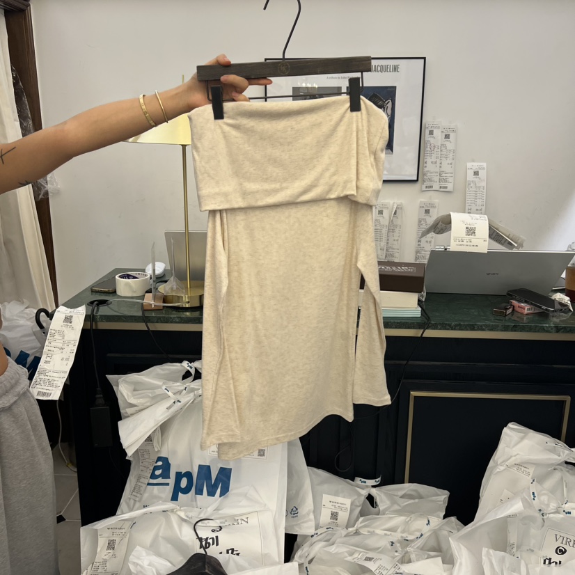 VIRKIN韓國直郵㊣女裝新品真品職業推薦人氣休閑25秋冬長袖T恤VIRKIN長袖T恤圖色2