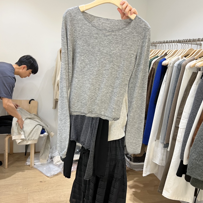 FOREST東大門㊣代購女士新品職業時尚25秋冬真品休閑長袖T恤FOREST長袖T恤圖色2