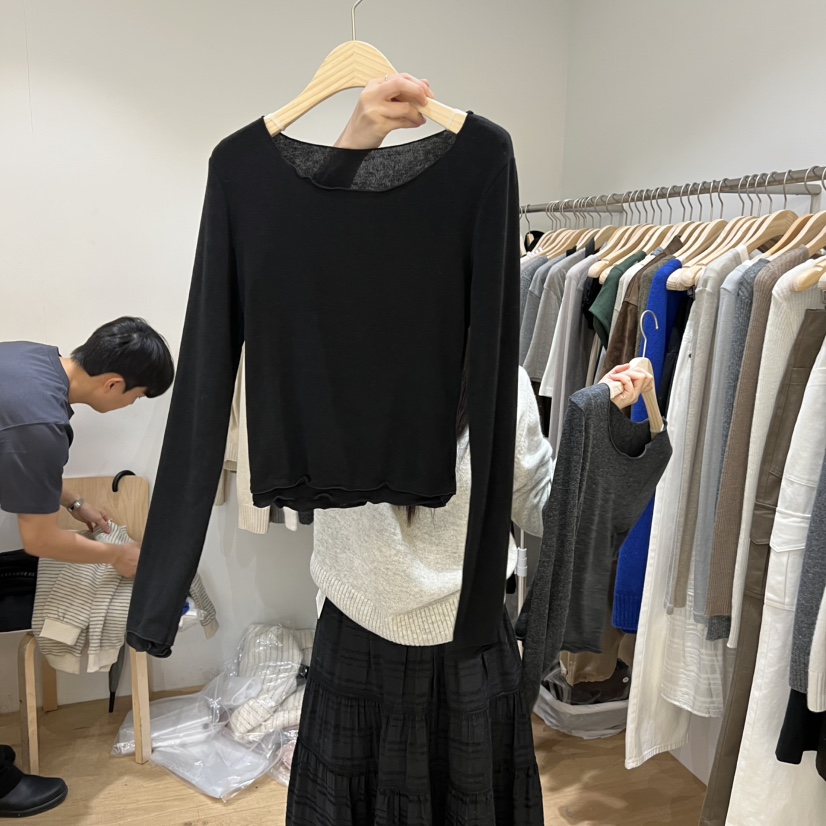 FOREST東大門㊣代購女士新品職業時尚25秋冬真品休閑長袖T恤FOREST長袖T恤圖色4
