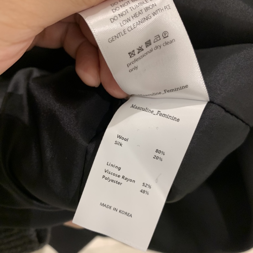 MASCULINE東大門㊣實拍女士新品推薦25秋冬職業夾克含腰帶絲綢MASCULINE夾克