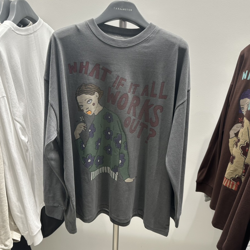 TARABY MOTION韓國直郵㊣女士新品熱賣25秋冬推薦真品長袖T恤TARABY MOTION長袖T恤圖色3