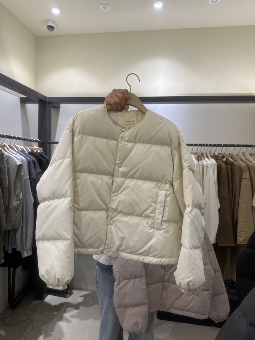 SELF SERVICE東大門㊣實拍女裝新品25秋冬職業短款羽絨服鴨絨SELF SERVICE短款羽絨服圖色3