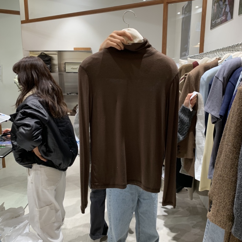 TEMPTING韓國代購㊣女裝新款休閑25秋冬職業推薦熱賣長袖T恤TEMPTING長袖T恤圖色3