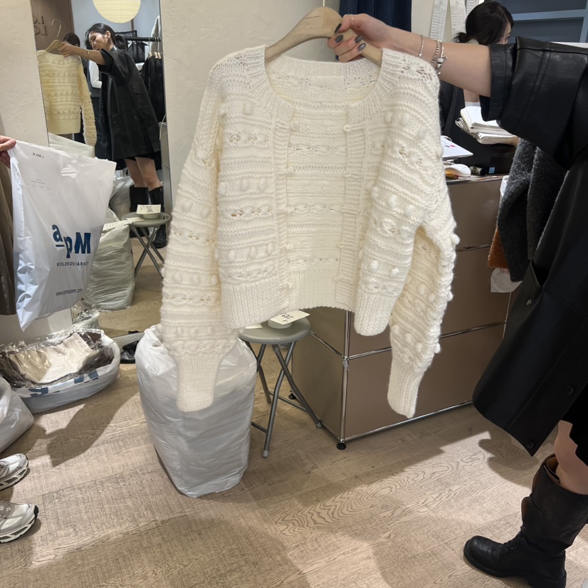 W AND J韓國直郵㊣女裝新款推薦時尚真品休閑人氣25秋冬針織衫W AND J針織衫圖色1