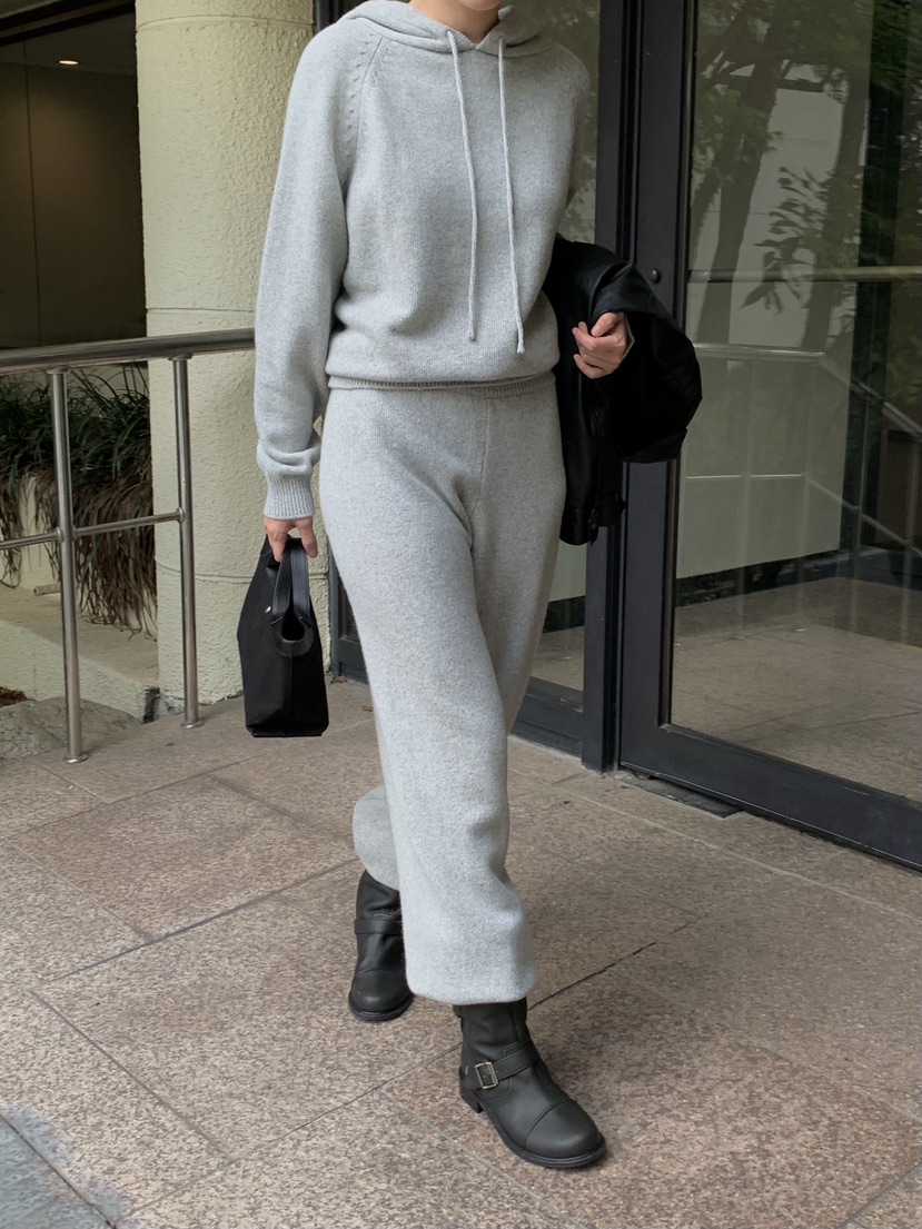 LONG PEAK韓國直郵㊣女裝新品時尚熱賣職業針織衫羊毛兜帽LONG PEAK針織衫