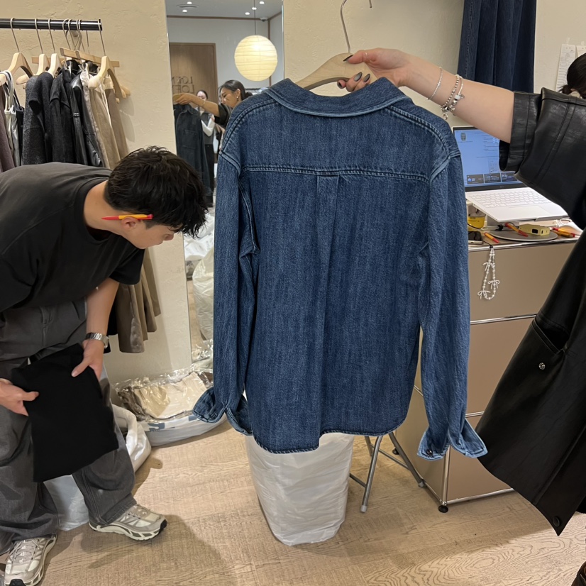 W AND J韓國代購㊣女士新款休閑真品熱賣推薦時尚襯衫蕾絲衫W AND J襯衫/蕾絲衫